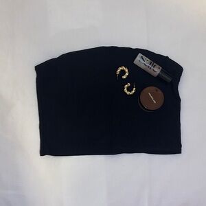 H&M Divided Black Strapless Top